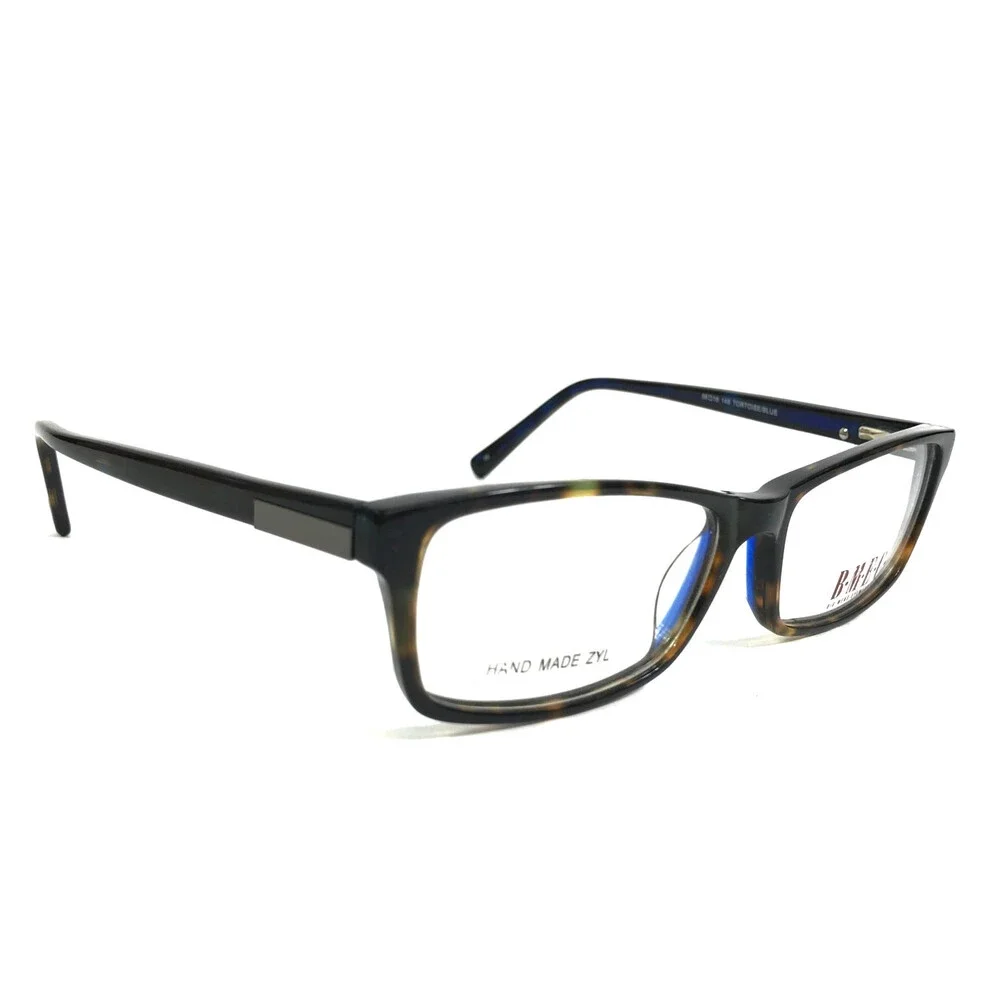 B.M.E.C. Eyeglasses Frames BIG TICKET TORTOISE/BLUE Rectangle Full Rim 56-16-145